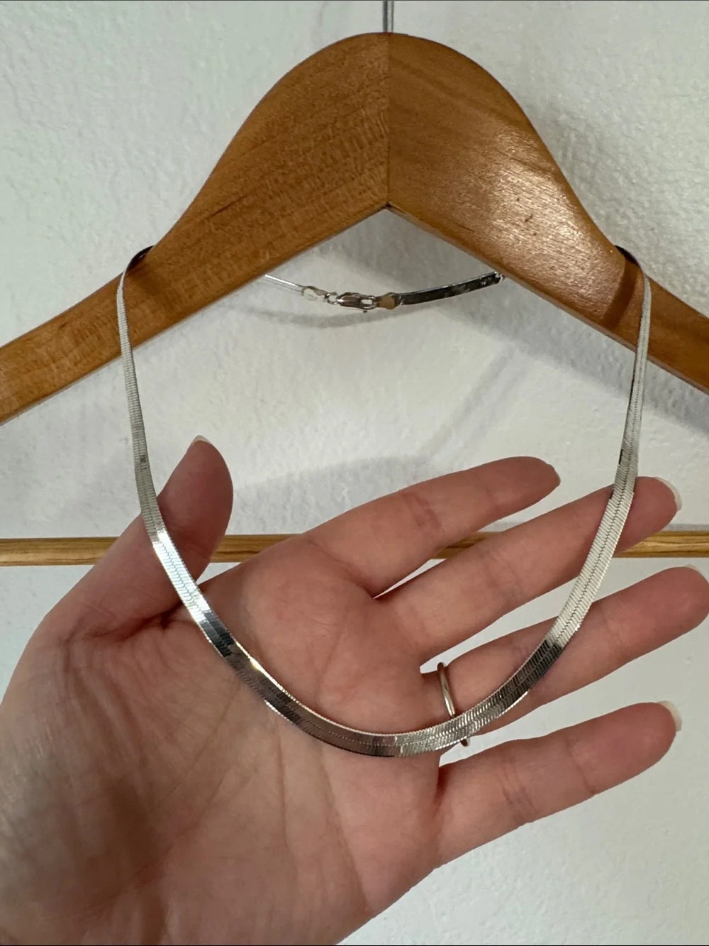 Sterling Herringbone Necklace